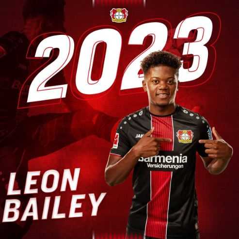 Ufficiale: Leon Bailey rinnova con il Bayer Leverkusen fino al 2023 preview