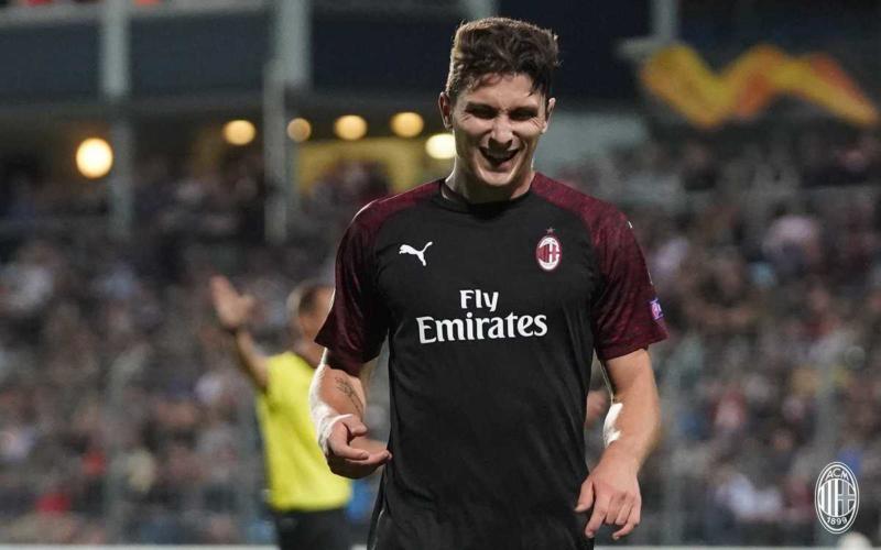 Caldara Twitter ufficiale Milan