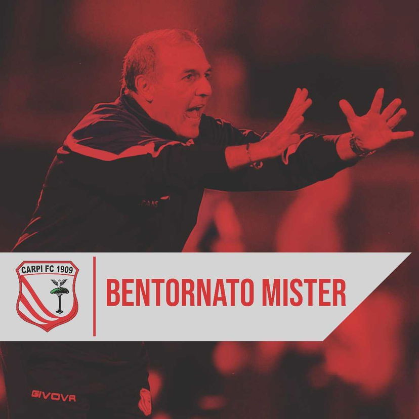 Castori torna sulla panchina del Carpi: ora è anche ufficiale. Il comunicato preview