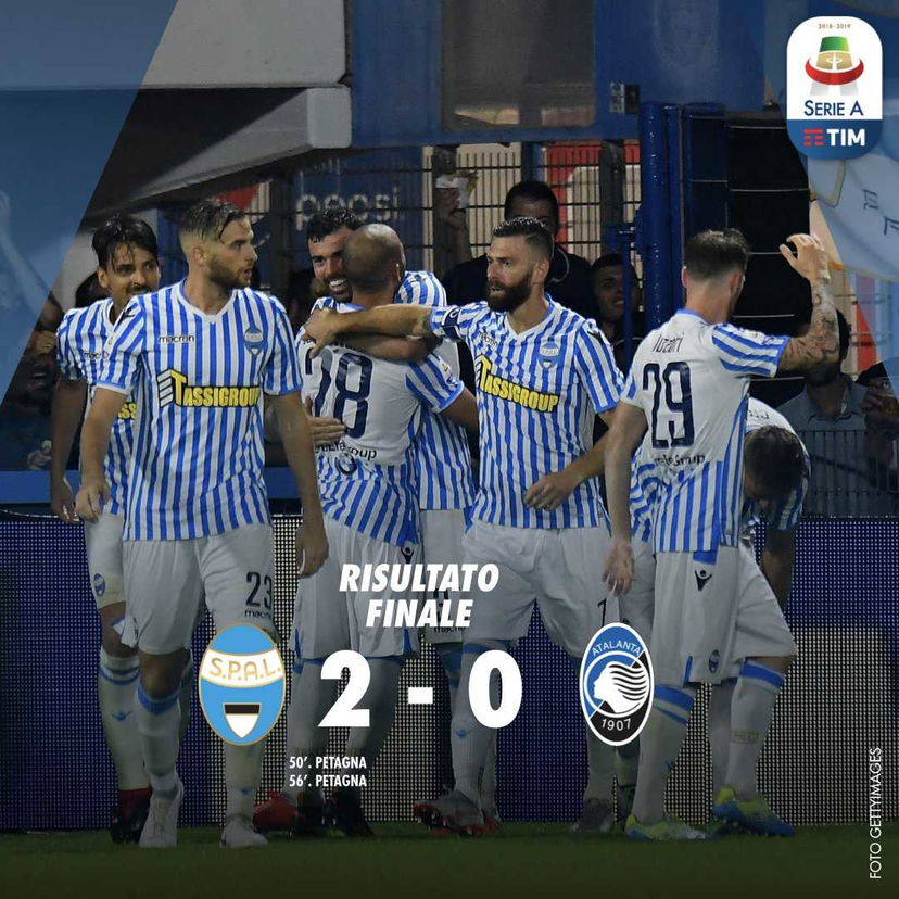 Serie A: la Spal vola al secondo posto, super Petagna stende la sua ex Atalanta preview
