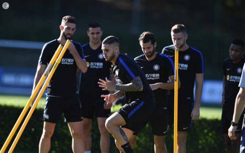 Icardi gruppo training 2018 Inter Twitter