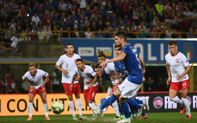 Jorginho gol vs Polonia Foto vivoazzurro