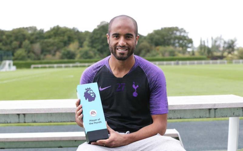 Lucas Moura premio agosto Premier League Twitter