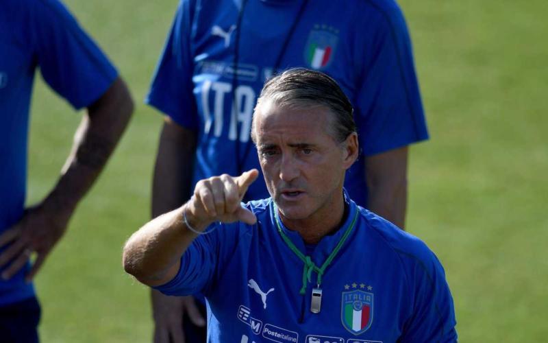 Mancini training Italia Twitter