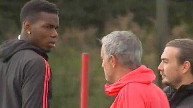 Pogba-Mourinho screenshot Twitter