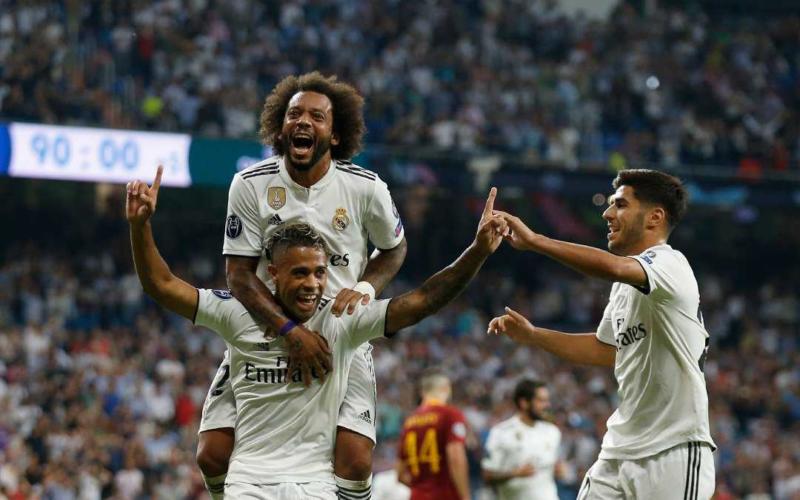 Mariano Diaz vs Roma esultanza Foto Real Twitter