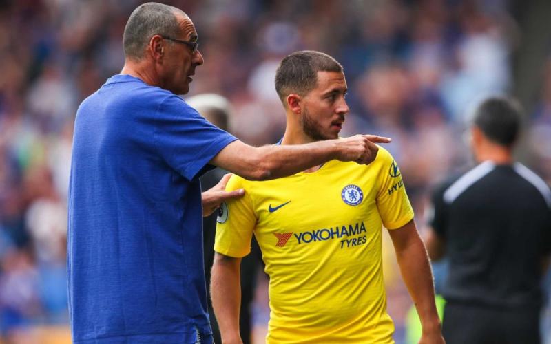 Sarri e Hazard Chelsea Foto Sports Guru