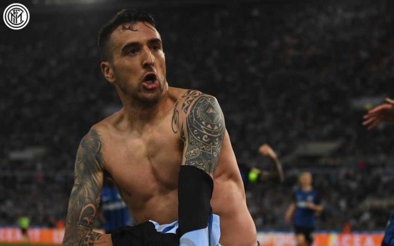 Vecino esultanza vs Lazio Foto Inter Twitter