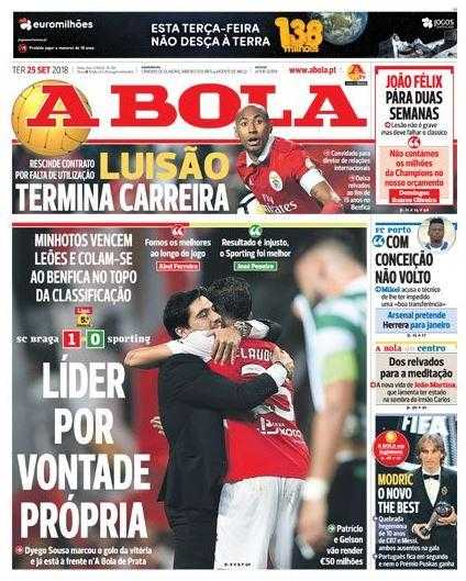 A Bola: Luisao rescinde con il Benfica preview