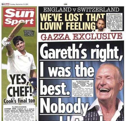 gascoigne the sun