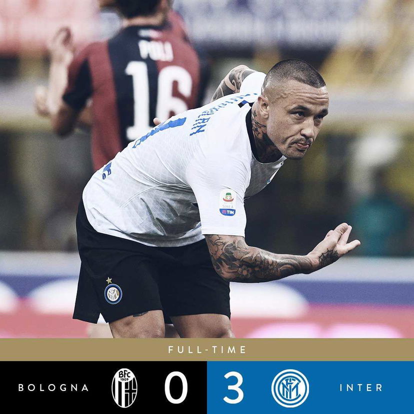 Nainggolan sblocca l’Inter, poi Candreva e Perisic chiudono la pratica Bologna preview