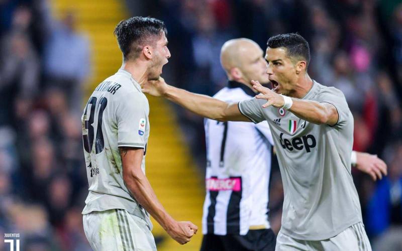 Bentancur + Ronaldo Twitter Juve