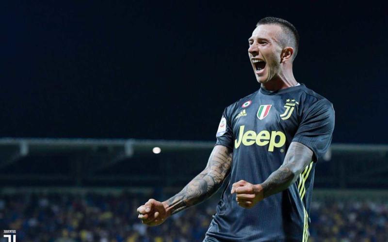 Bernardeschi esultanza vs Frosinone Foto Juventus Twitter