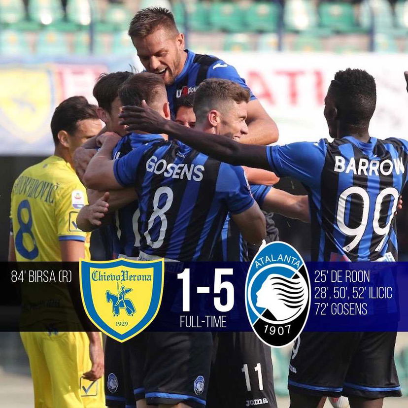 Serie A: manita dell’Atalanta al Chievo, la Lazio sbanca Parma. I risultati preview