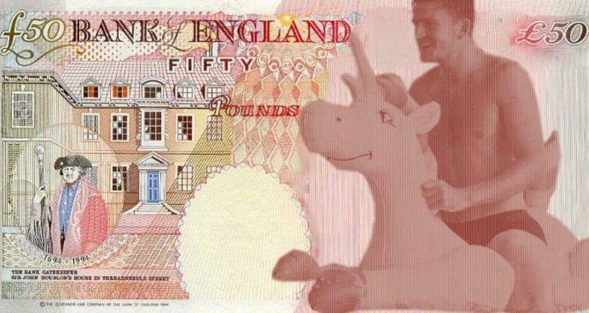 Petizione in Inghilterra: Maguire (a cavallo di un unicorno) sulla banconota da 50 sterline preview