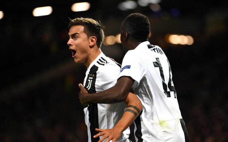 Dybala gol vs United Foto Champions League Twitter