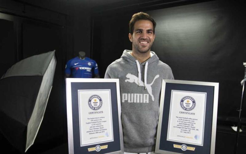 Fabregas Guinness World Record 100 assist
