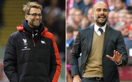 Guardiola + Klopp telegraph.co.uk