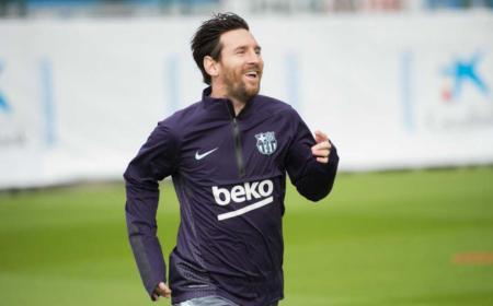 Messi training Barcellona Twitter