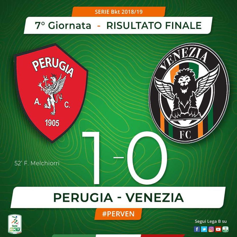 Melchiorri lancia il Perugia, Venezia battuto 1-0 preview