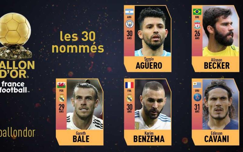 Primi 5 finalisti Pallone d'Oro 2018