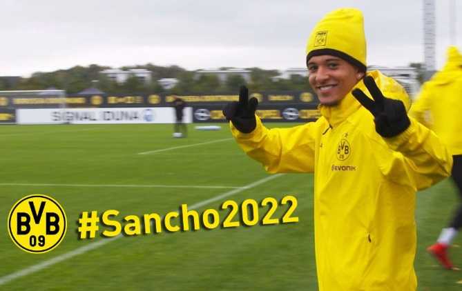 Sancho rinnovo Borussia Dortmund Twitter