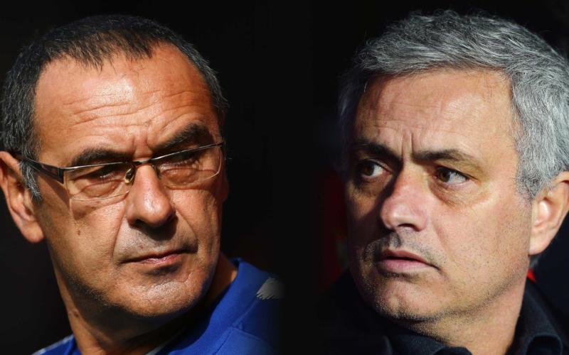 Sarri Mourinho FOTO The Independent