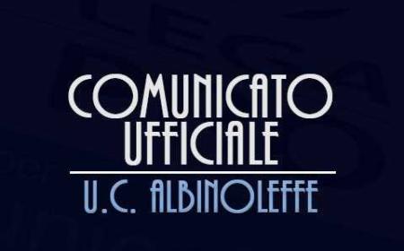 Albinoleffe logo comunicato