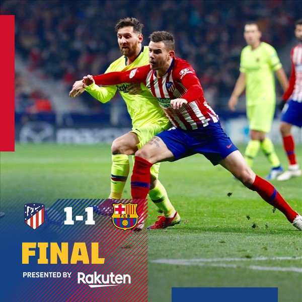 Dembelé risponde a Diego Costa: Atletico-Barça finisce 1-1 preview