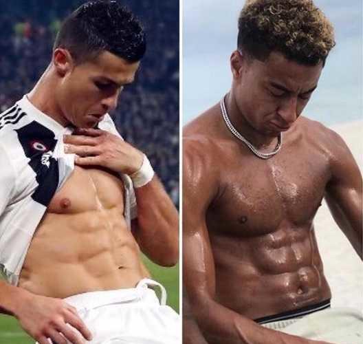 Cristiano Ronaldo e Lingard Instagram