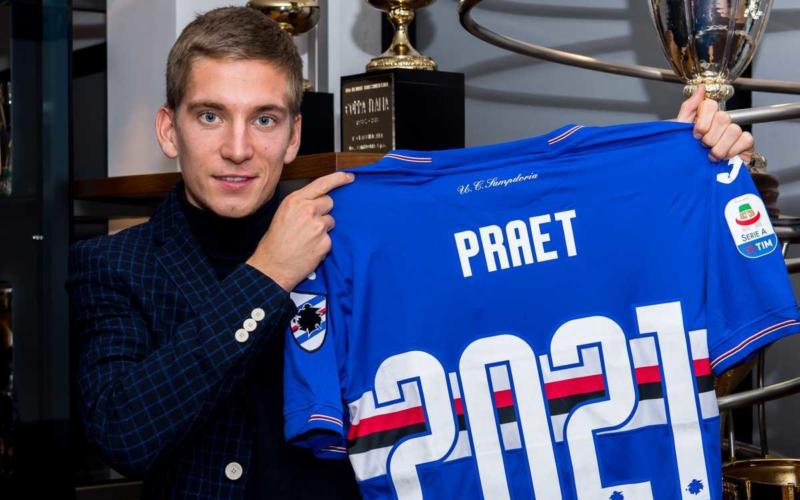 Praet rinnovo Sampdoria Twitter