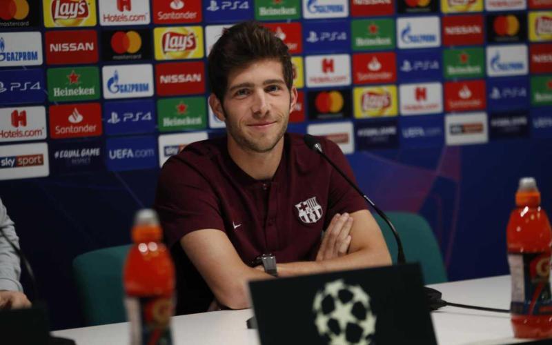 Sergi Roberto conferenza Barcellona Twitter