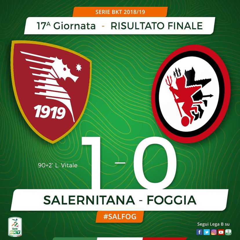 Serie B: Salernitana-Foggia, Vitale fa sorridere Gregucci. Ko beffa alla prima per Padalino preview
