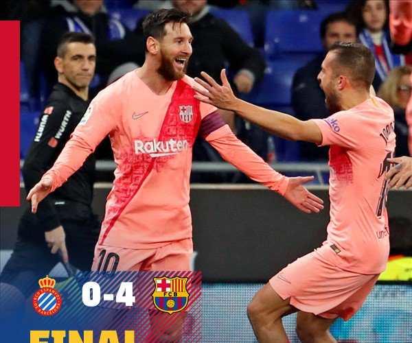 Espanyol Barcellona 0-4
