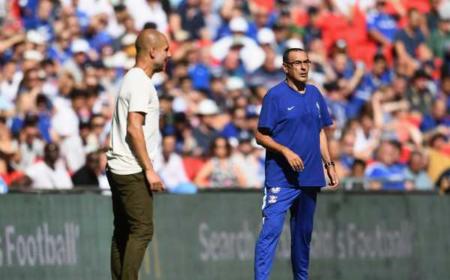Guardiola e Sarri City vs Chelsea Foto sport360com