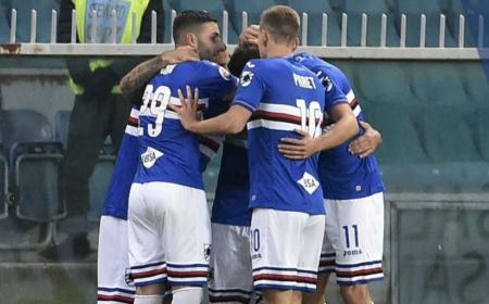 Samp esultanza gruppo vs Bologna Serie A Twitter