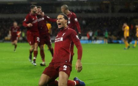 Van Dijk gol Liverpool Twitter