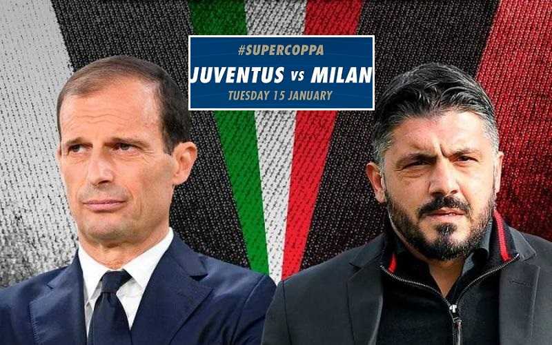 Supercoppa: Juve-Milan, ecco le formazioni ufficiali preview