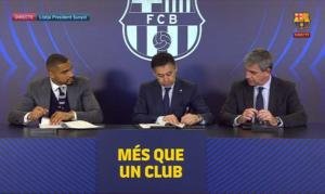Boateng e Bartomeu firma Barcellona TV