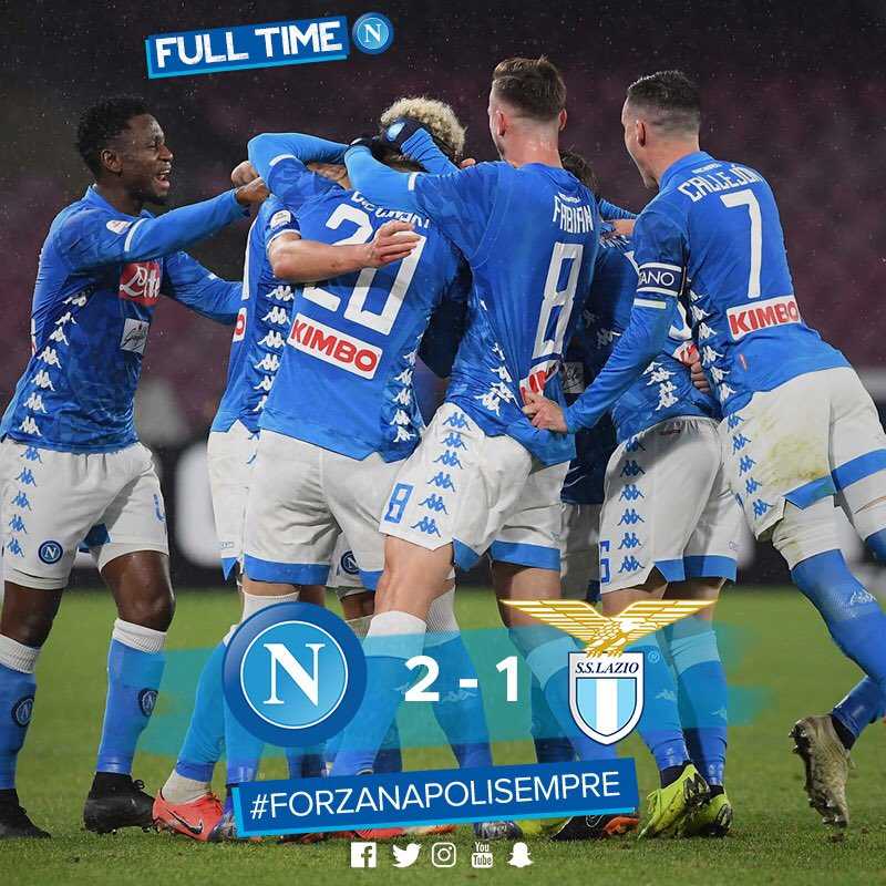 Callejon più Milik, il Napoli riparte con una vittoria: Lazio ko 2-1 al “San Paolo” preview