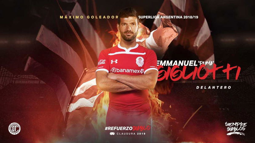 Ufficiale: Toluca, preso l’argentino ex Novara Gigliotti preview