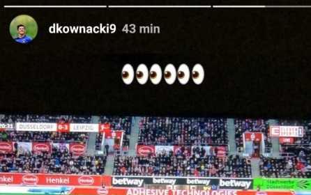 Kownacki Instagram personale Fortuna Dusseldorf