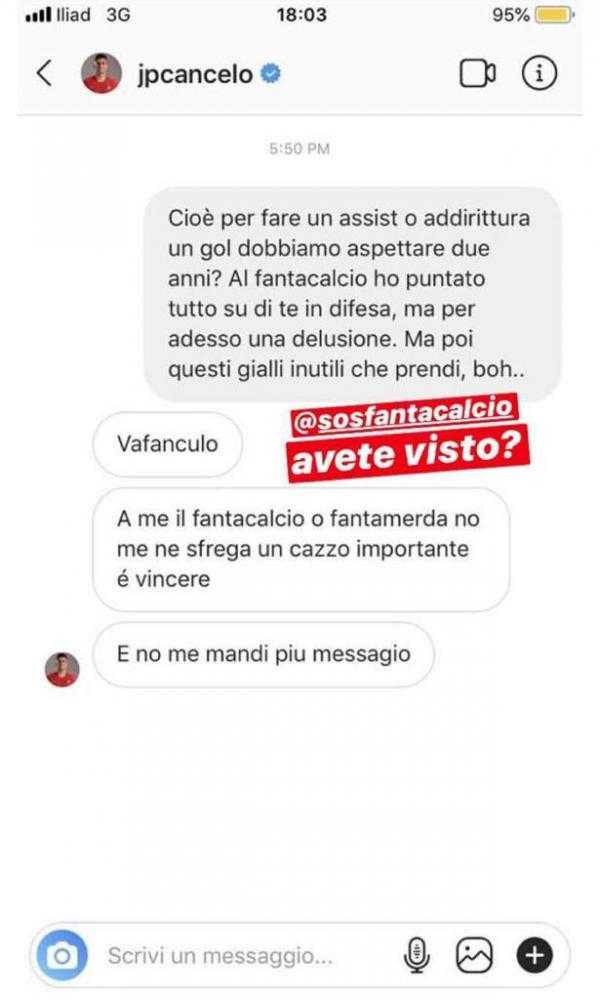 Cancelo sbotta sui social: “Fantacalcio? Non me ne frega un c…o!” preview