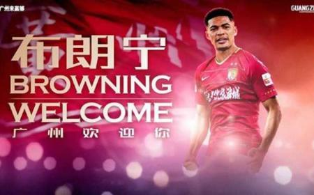 Browning annuncio Guangzhou Evergrande Instagram