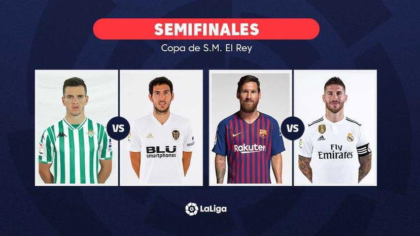 Copa del Rey, sorteggiate le semifinali: Betis-Valencia e Barça-Real preview