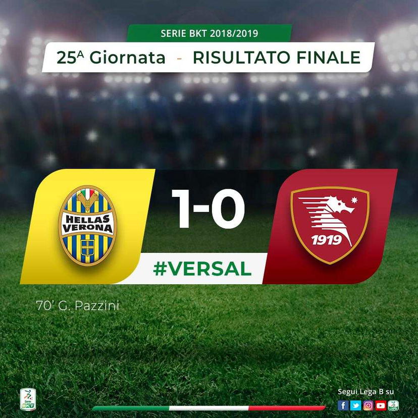 Serie B: Pazzini stende la Salernitana, il Verona aggancia il terzo posto preview