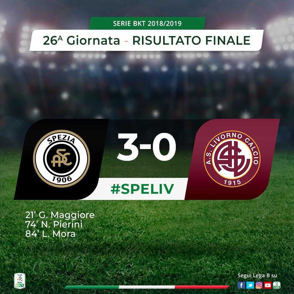 Serie B: lo Spezia cala il tris al Livorno, decidono Maggiore, Pierini e Mora article-post