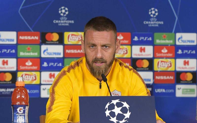 De Rossi conferenza Champions Roma Twitter