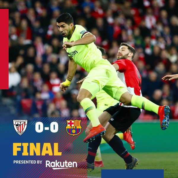 Liga: Barcellona, solo 0-0 contro il Bilbao. Ora il Real è a -6 article-post