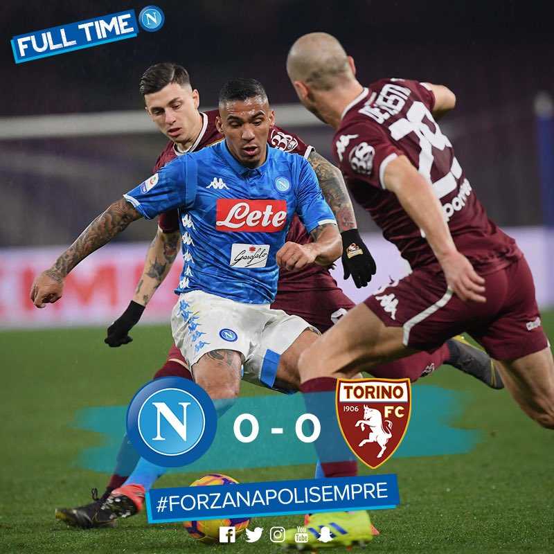 Il Napoli sbatte sul Toro: al San Paolo è solo 0-0. La Juve scappa a +13 preview